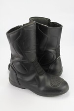 Probiker n.38 stivali da donna moto bicker in pelle nera perfetti i 914