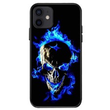 Custodia Teschio Fiamma Blu