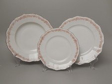 ANTICO SERVIZIO TAVOLA 18 PIATTI PORCELLANA BIANCA ORO BAVARIA SELTMANN THERESIA