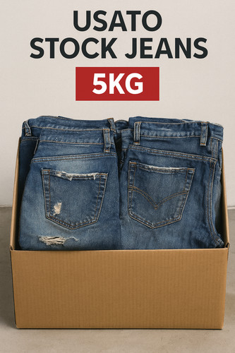 Stock jeans usati 5kg - jeans,