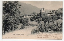 CLAINO CON OSTENO - Val D'Intelvi - Postkarte - Ingresso al Paese - Anno 1906
