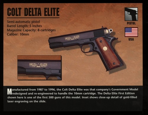 Carta colt delta elite pistola - delta,