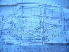 DISEGNI DI FABBRICA AEROMOBILI FIAT G-46, SET DI 20