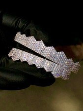 Griglia oro Joker bianco 14k per bocca denti fondo superiore hip hop 8 denti griglie