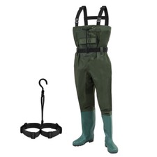 Wathose pesca stivali di gomma pantaloni da laghetto con gancio pantaloni da pesca robusti caccia taglia 42-47