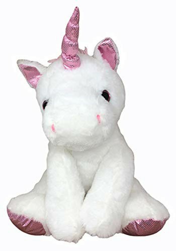 Unicorno peluche colorato - , 11"