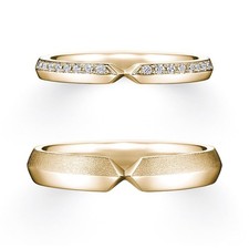 Fede nuziale coppia diamanti