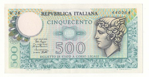 500 lire mercurio serie - 500,
