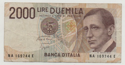Italy 2000 lire 1990 pick - 2000,