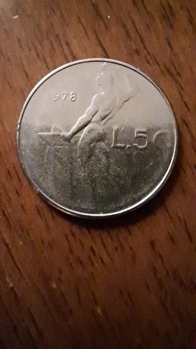 Moneta lire errore conio - 50,