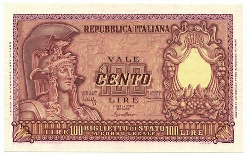 100 lire biglietto - lire,