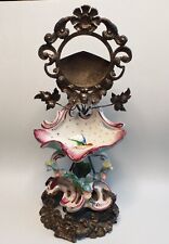 Porta orologi, porcellana francese, XIX secolo.