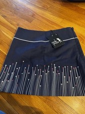 Minigonna Nicola Quilter Navy goccia di rugiada ricamata fiori tg 4/6 nuova con etichetta