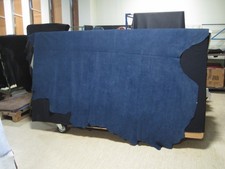 1 pelle, pelle nabuk, blu