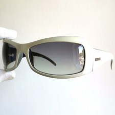 occhiali da sole VOGUE sunglasses VO 3246-S white black silver wrap vintage oval