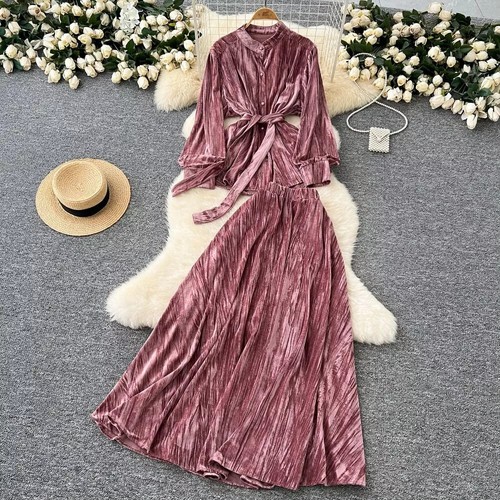 Vestito completo donna set - vestito,