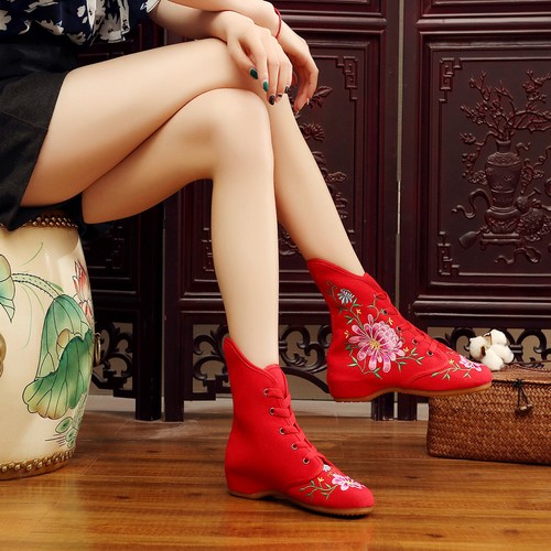 Stivaletti donna zeppa tacco