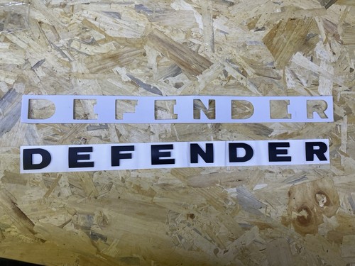 Defender scritta nero - defender,