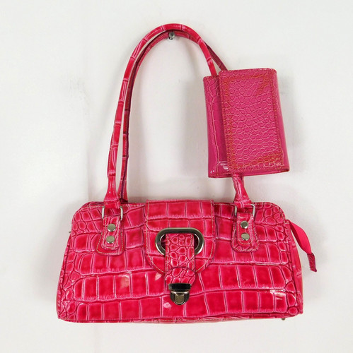 Set borsa borsetta rosa - e,