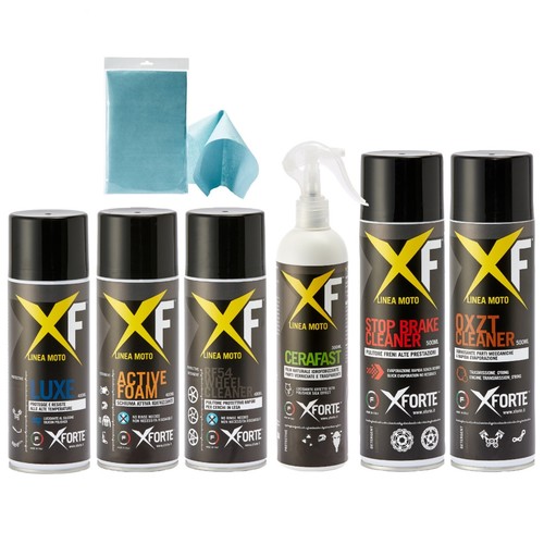 Kit pulizia moto xforte - kit,