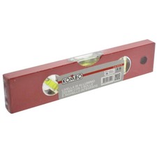 Livella a bolla professionale in alluminio a 3 bolle da 225mm righello integrato