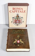 ⚜️ LIBRO COLLEZIONE ROMA CAPITALE EDITALIA 1988 CUOIO SBALZATO EDIZIONE LIMITATA