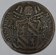 Rare Monnaie, 1 Baiocco 1849 R