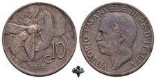 REGNO D'ITALIA 10 centesimi 1919 Ape RARA Vittorio Emanuele III