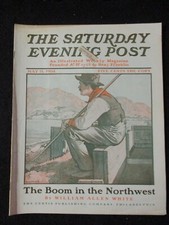 Vintage Saturday Evening Post  May 21, 1904 Emlen McConnell cover art