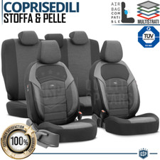 COPRISEDILI Auto Universali Tessuto Pelle PU COMPLETI Anteriori + Posteriori TÜV