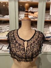 Antico Colletto Fine ‘800 In Tulle E Giaietto