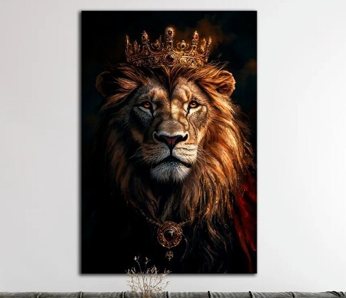 Poster maestoso leone con - poster,