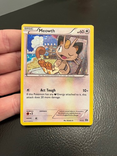 Meowth holo mcdonald s - meowth, 11/12