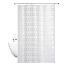 Tenda Doccia Antimuffa Impermeabile Bagno 180 X 200 Cm Con Anelli Quadrati 59391