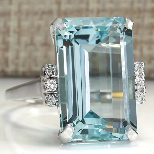 Anello donna acquamarina - , diana