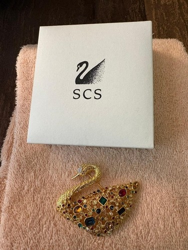 Spilla vintage 1995 swarovski - spilla,