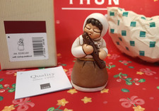 THUN PRESEPE CLASSICO BIANCO # SUONATRICE di FLAUTO # FUORI PRODUZIONE NUOVA