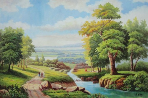 Dipinto olio 24x36 - ad,