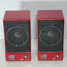 AIWA SC-A5 Rosso Power Booster Coppia Altoparlanti per Walkman Vintage Testato Made in Japan 