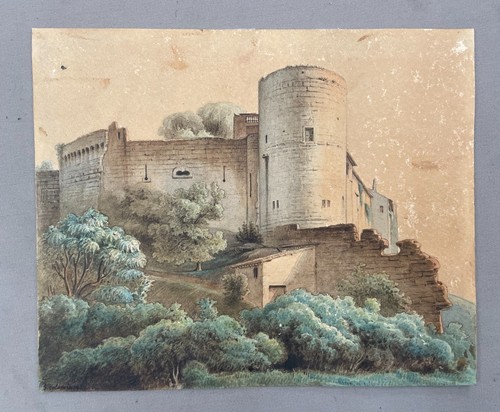 Castello acquerello antico - castello,,
