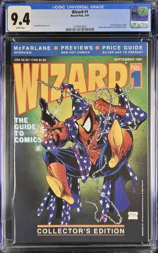 Wizard 1991 cgc 9 - 9.4, todd