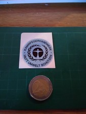 ADESIVO VINTAGE STICKER KLEBER  PICCOLO  KAMINFEGERHANDWERK HILFT UMWELT SCHUTZE