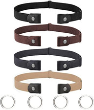 4 Pezzi Cintura Elastica Senza