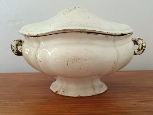 Zuppiera ceramica antica - in,
