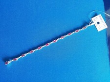 Bracciale in oro con brillanti e rubini trattati