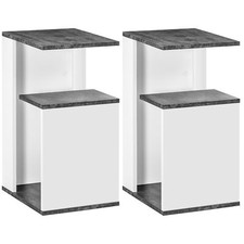 HOMCOM Set 2 Comodini con
