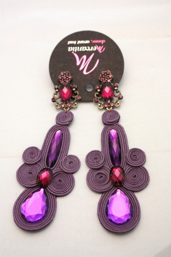 Orecchini mercantia violetta - orecchini,