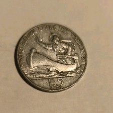 5 Lire 1934 Moneta Città Del