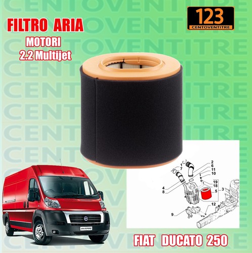 Filtro aria fiat ducato 2 - fiat, 2.2