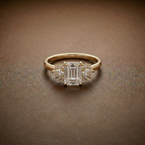 2ct smeraldo taglio - smeraldo, moissanite